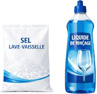 Sel et liquide rinçage