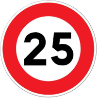 limitation à 25 km/h